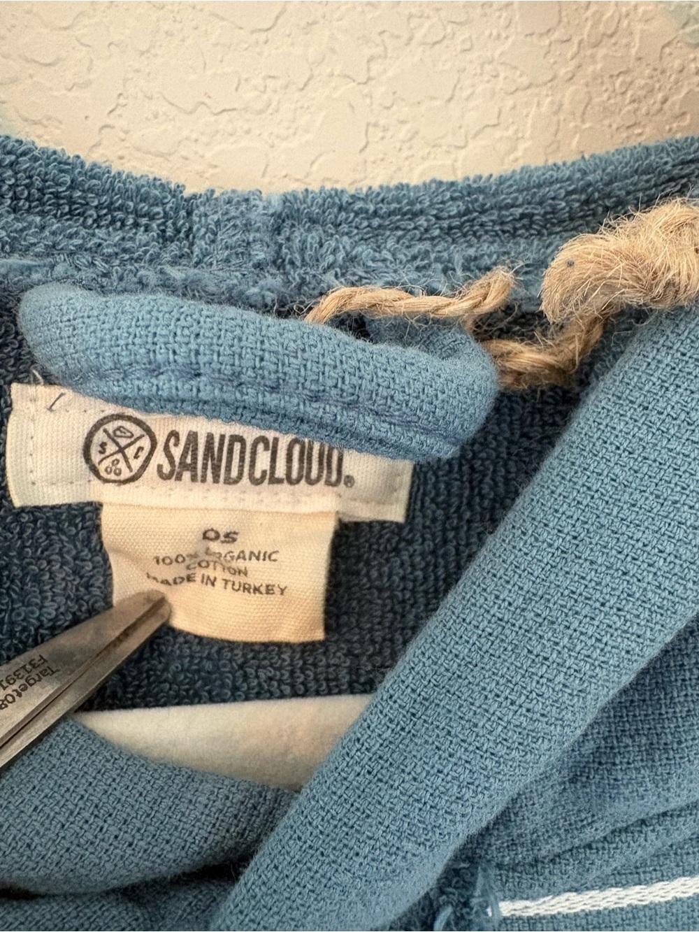 Sandcloud Turkish Beach Pool Towel Poncho Hooded 100% Organic Cotton One Size - Picture 5 of 9